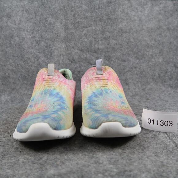 Skechers Shoes Girls 3 Sneakers Slip On Memory Foam Stretch Fit Comfort Colorful - Picture 2 of 12